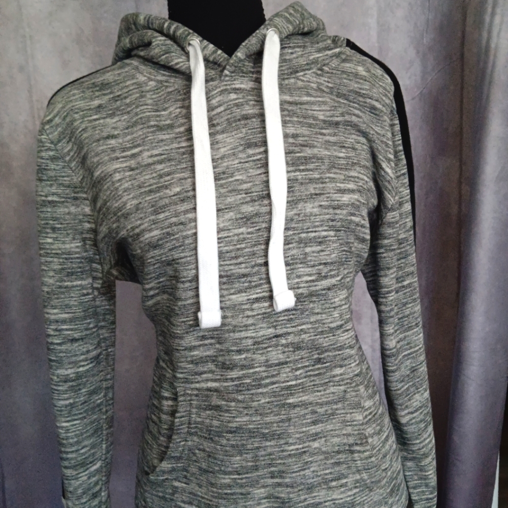 Reflex Life is Out There Gray Space Dye Love Hoodie JU674 Mens Large NWT